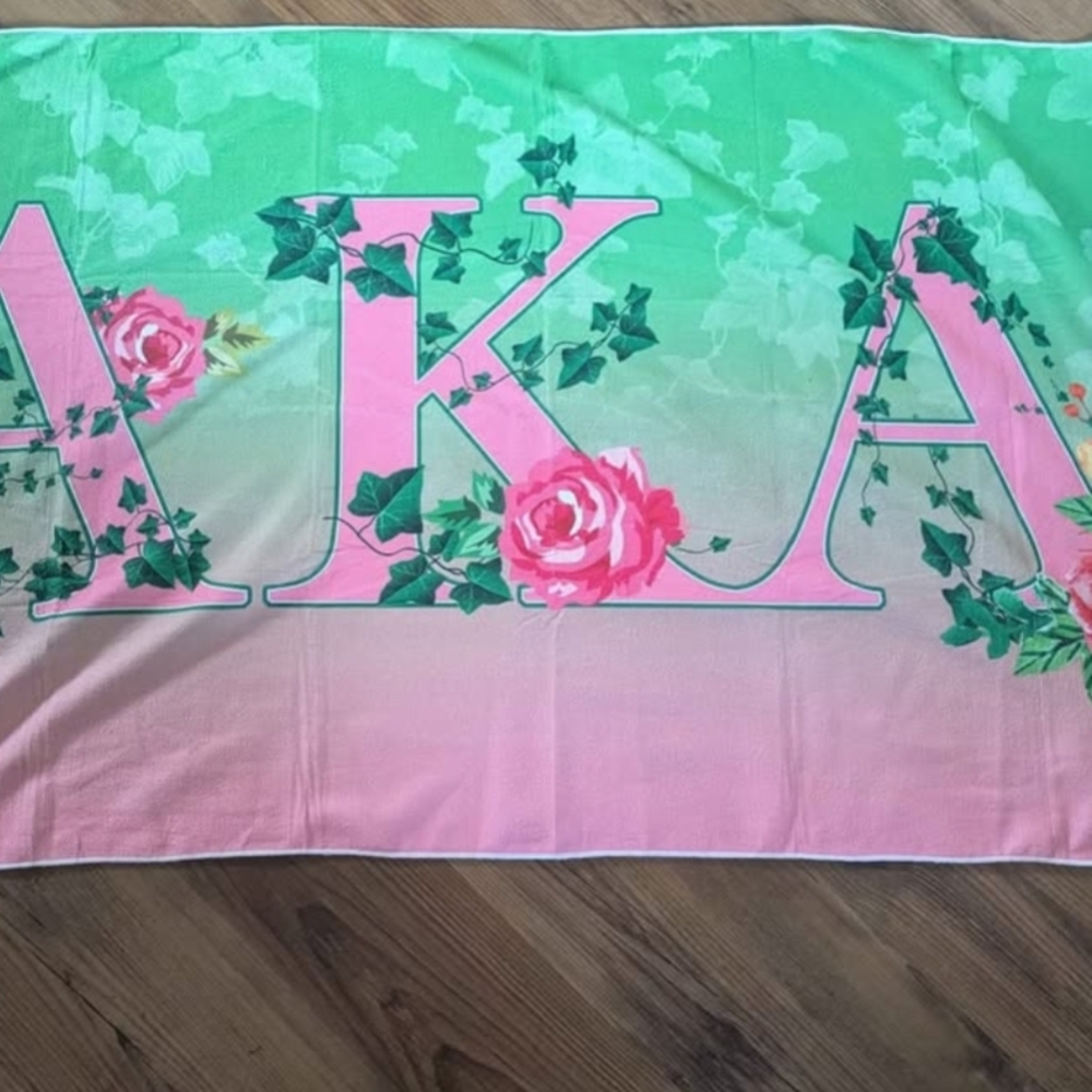 NWOT AKA Sorority Beach Towel